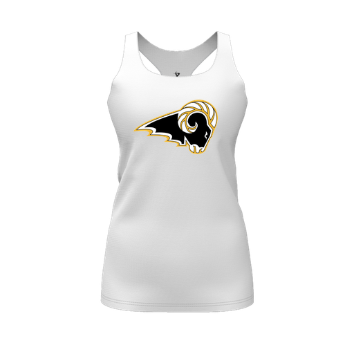 [FT0TRBWH-FYS-LOGO2] Decker Racerback Tank Top (Female Youth S, White, Logo 2)