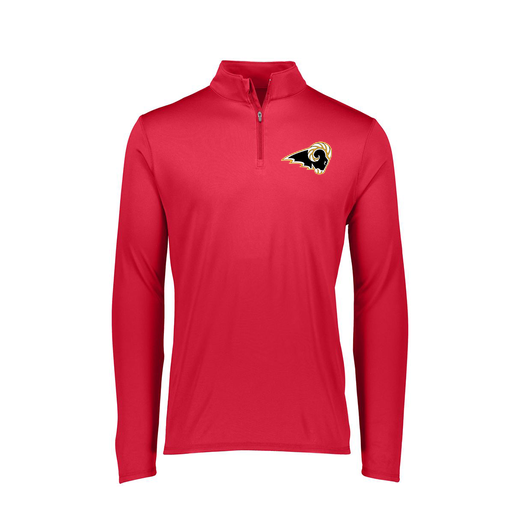 [FTLQFLRD-FAXS-LOGO2] Decker Women's Flex-Lite 1/4 Zip Shirt (Female Adult XS, Red, Logo 2)