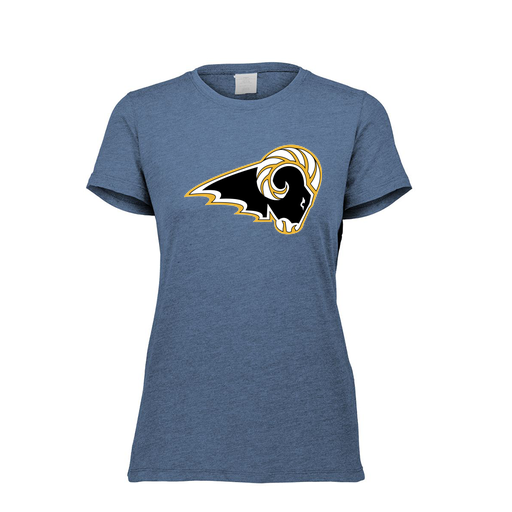 [FTSCUBNV-FAXS-LOGO2] Decker Women's Tri-Blend T-Shirt - Short Sleeve (Female Adult XS, Navy, Logo 2)