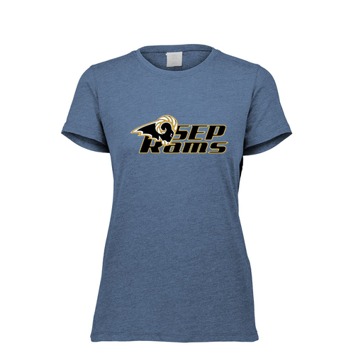 [FTSCUBNV-FAXS-LOGO3] Decker Women's Tri-Blend T-Shirt - Short Sleeve (Female Adult XS, Navy, Logo 3)
