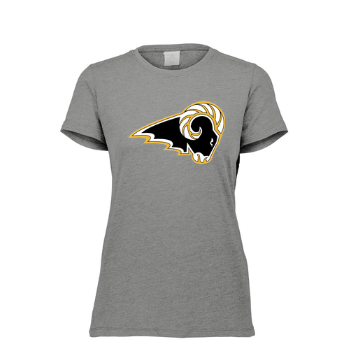 [FTSCUBGY-FAXS-LOGO2] Decker Women's Tri-Blend T-Shirt - Short Sleeve (Female Adult XS, Gray, Logo 2)