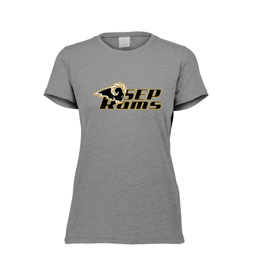 [FTSCUBGY-FAXS-LOGO3] Decker Women's Tri-Blend T-Shirt - Short Sleeve (Female Adult XS, Gray, Logo 3)