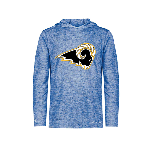 [FOLHCGRY-YS-LOGO2] Decker Youth Charge Hoodie (Youth S, Royal, Logo 2)